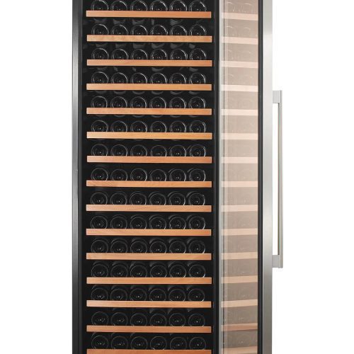 166 Bottle Single Zone Wine Cooler Stainless Steel Door Trim 4