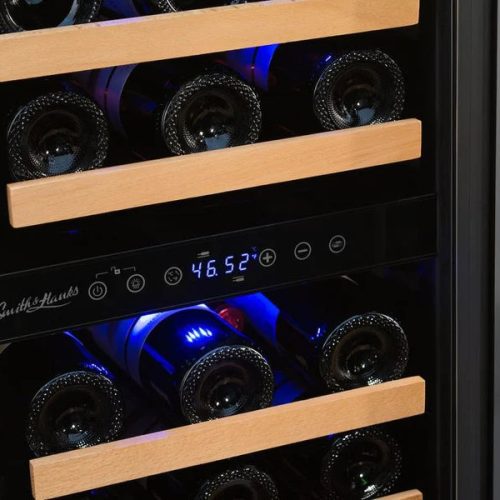 32 Bottle Dual Zone Wine Cooler Stainless Steel Door Trim 4