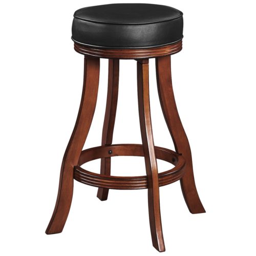 Elegant Backless Wood Barstool Chestnut