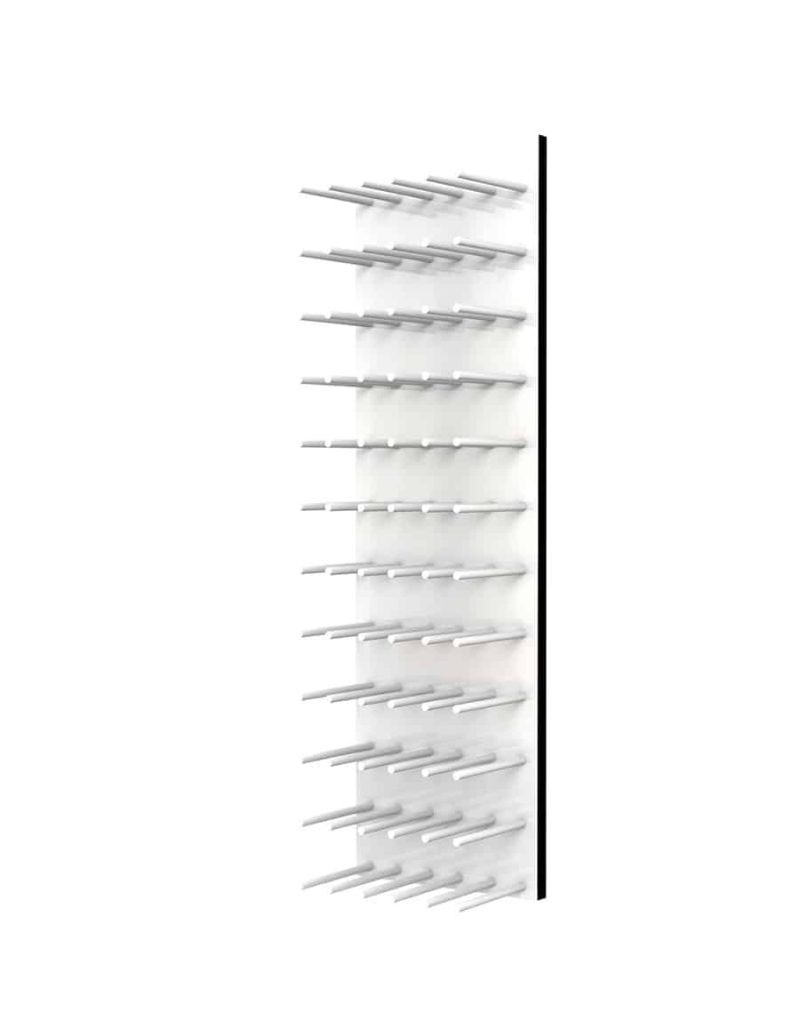 Fusion Wine Wall Cork Forward White Acrylic 4 Foot Satin Aluminum