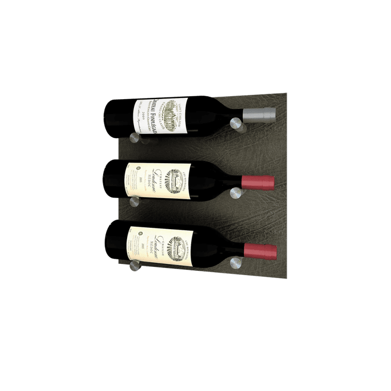 Kessick Wine as Art 14 14 Leather Panel Wine Rack 1