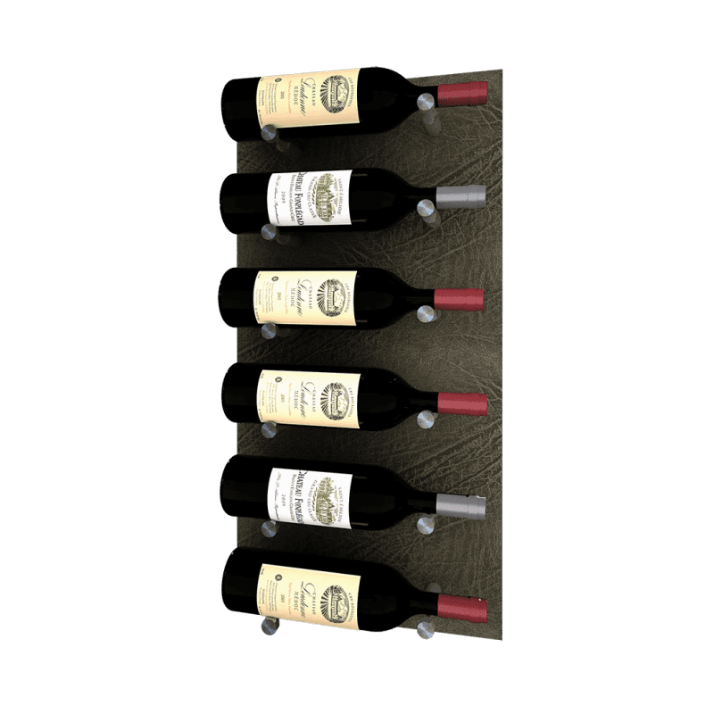 Kessick Wine as Art 14 28 Leather Panel Wine Rack 1