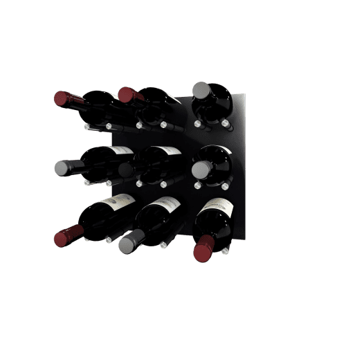 Kessick Wine as Art 14 x 14 High Gloss Brillante Black 610 Silver Peg Neck Out