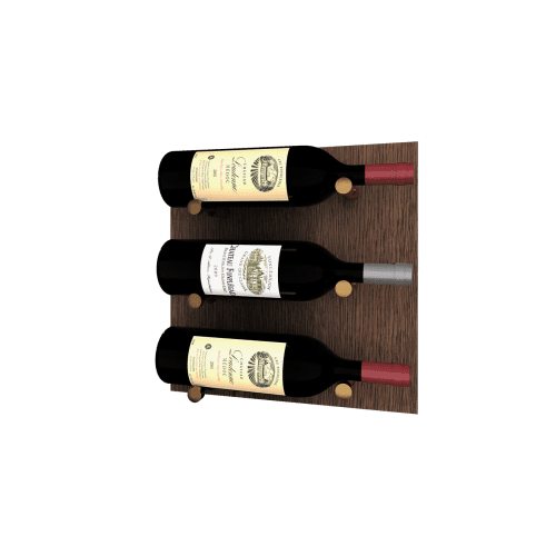 Kessick Wine as Art 14 x 14 Wood White Oak Espresso Finish Gold Post 1 Deep