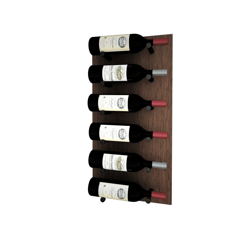 Kessick Wine as Art 14 x 28 White Oak Espresso Finish Black Post 1 Deep