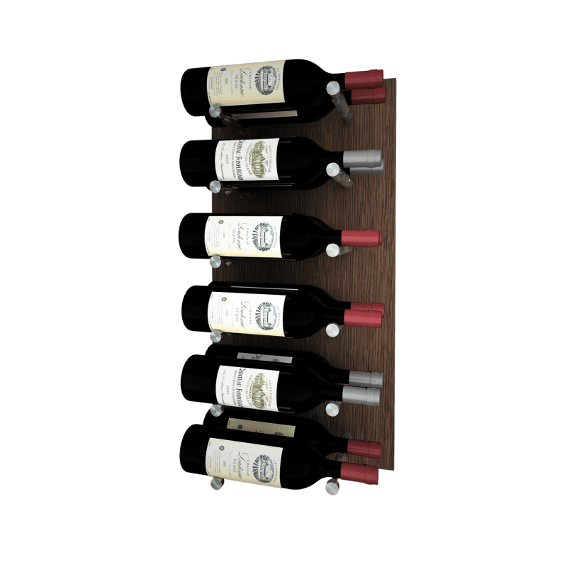 Kessick Wine as Art 14 x 28 White Oak Espresso Finish Silver Post 2 Deep