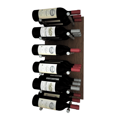 Kessick Wine as Art 14 x 28 White Oak Espresso Finish Silver Post 3 Deep