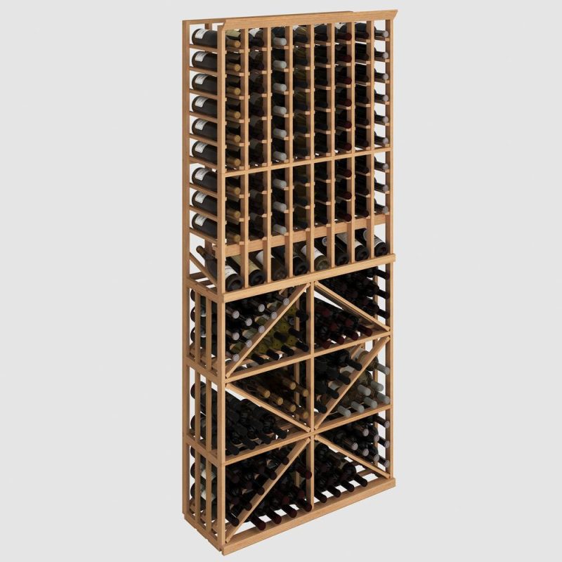 Modular Wine Rack 8 Column Diamond Bin 176 Bottles