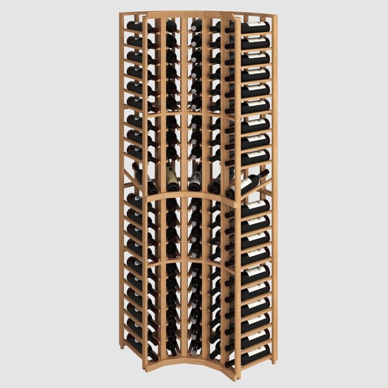 Modular Wine Rack Curved Corner 100 Bottles