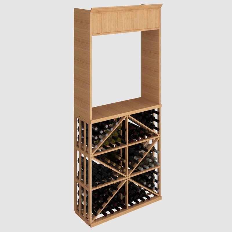 Modular Wine Rack Diamond Bin Display 96 Bottles