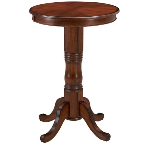 Premium Wood Round Pub Table Chestnut