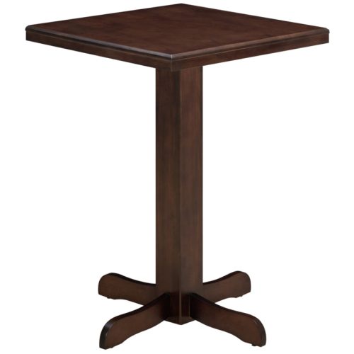 Premium Wood Square Pub Table Cappuccino