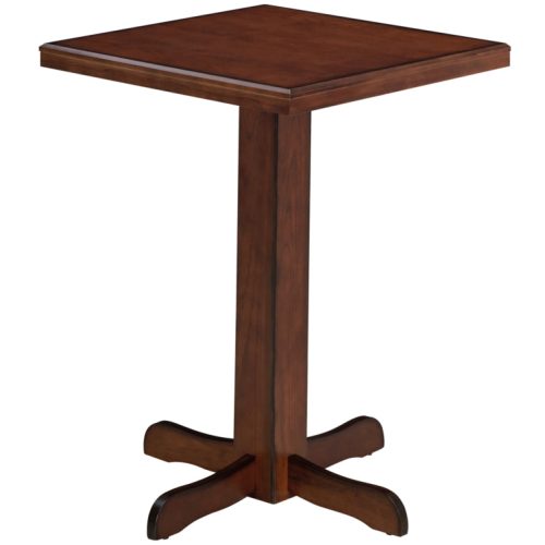 Premium Wood Square Pub Table Chestnut