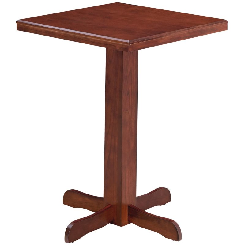 Premium Wood Square Pub Table English Tudor