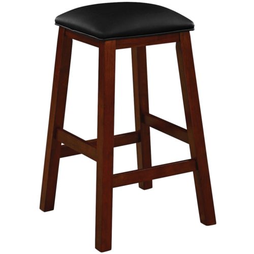 Solid Wood Backless Square Barstool English Tudor