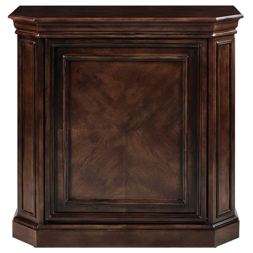 Solid Wood Bar Cabinet With Interior Storage Cappuccino 1