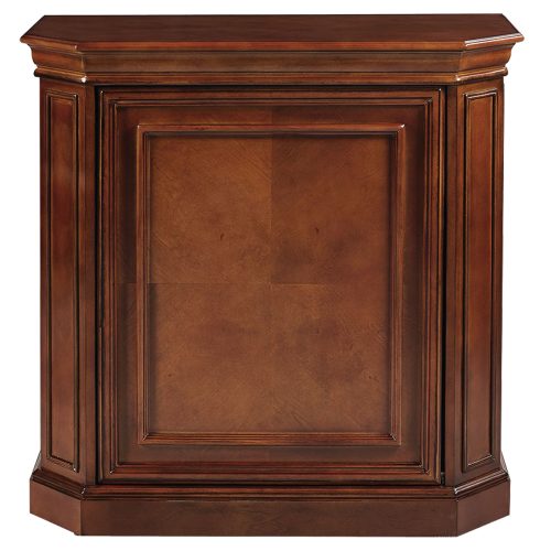 Solid Wood Bar Cabinet With Interior Storage Chestnut 1