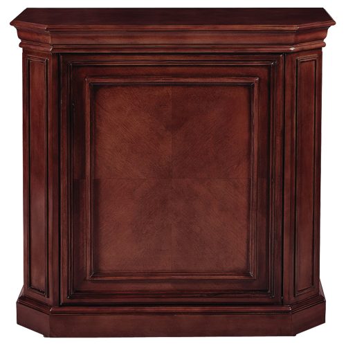 Solid Wood Bar Cabinet With Interior Storage English Tudor 1