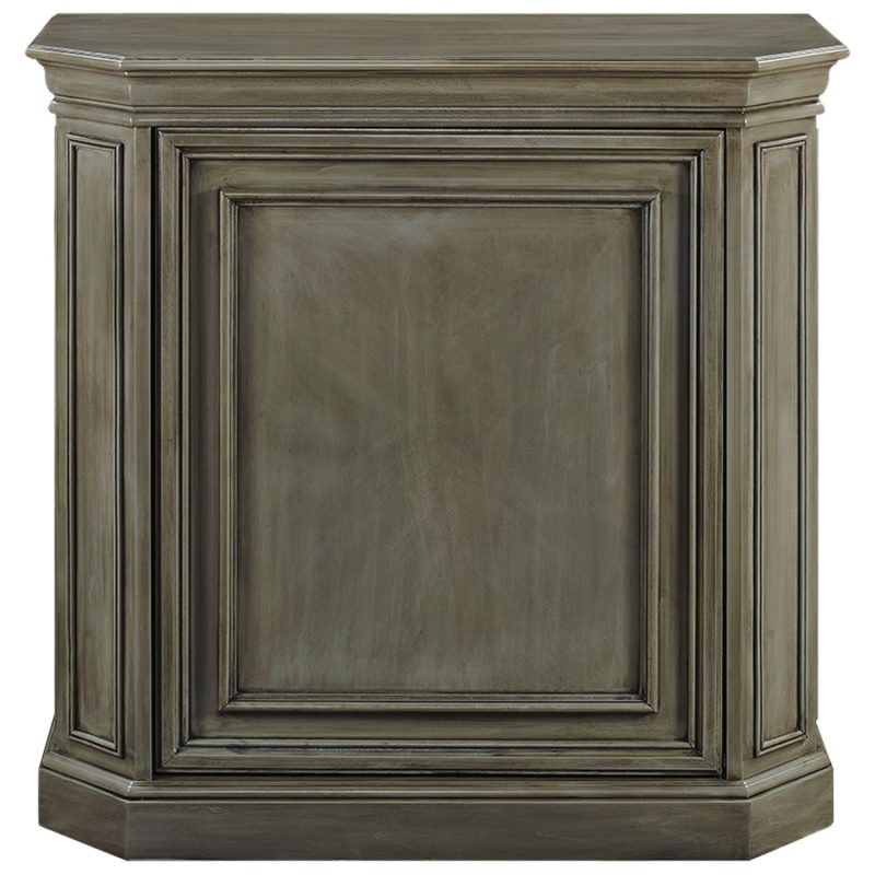 Solid Wood Bar Cabinet With Interior Storage Slate 1