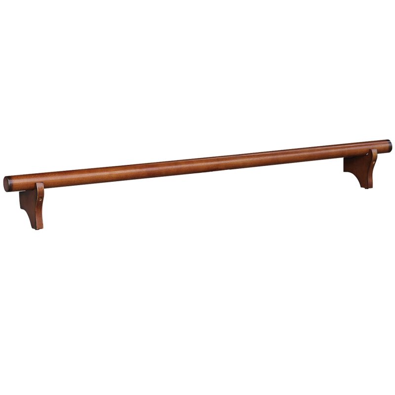 Solid Wood Dry Bar Foot Rail 60 Wide Chestnut