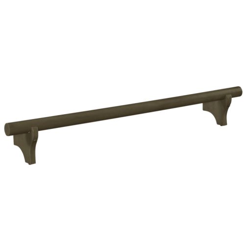 Solid Wood Dry Bar Foot Rail 60 Wide Slate