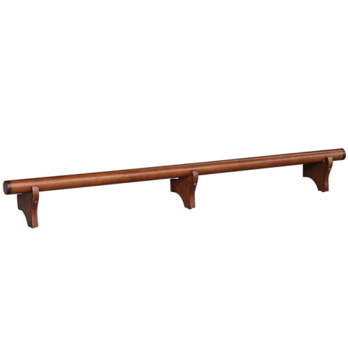 Solid Wood Dry Bar Foot Rail 72 Wide Chestnut