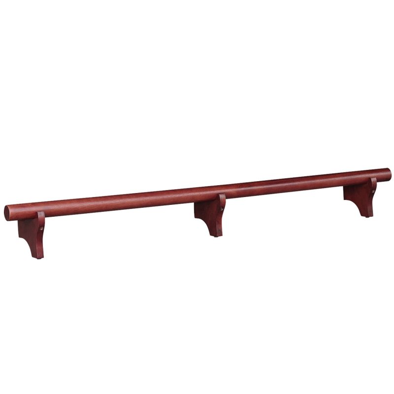 Solid Wood Dry Bar Foot Rail 72 Wide English Tudor