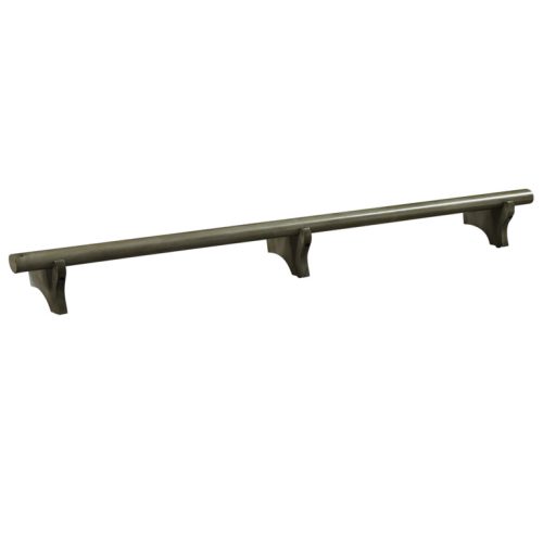 Solid Wood Dry Bar Foot Rail 72 Wide Slate