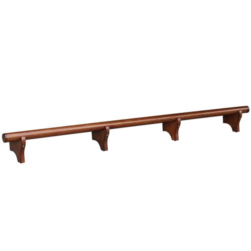 Solid Wood Dry Bar Foot Rail 84 Wide Chestnut