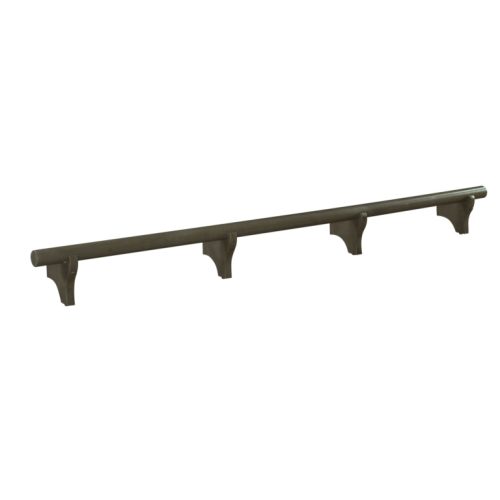 Solid Wood Dry Bar Foot Rail 84 Wide Slate