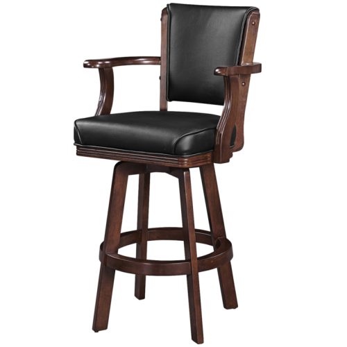 Solid Wood Swivel Barstool Cappuccino