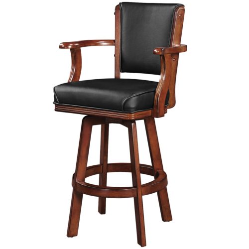 Solid Wood Swivel Barstool Chestnut