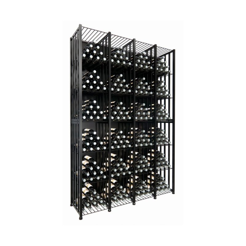 VintageView Case Crate Bin 6 Kit freestanding wine bottle storage with secure backs 384 bottles