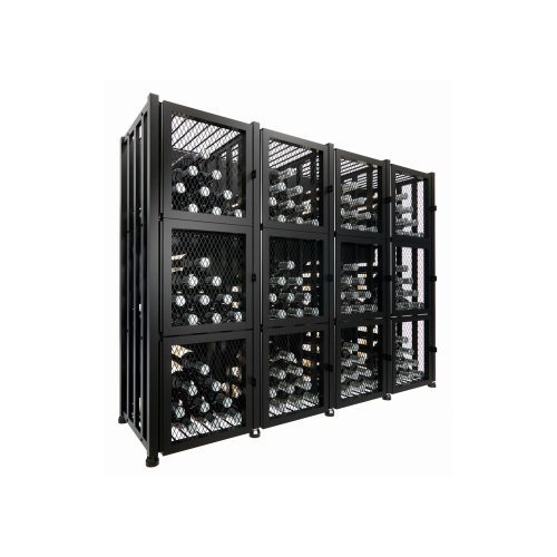 VintageView Case Crate Locker 3 Kit freestanding wine bottle storage with secure backs 192 bottles