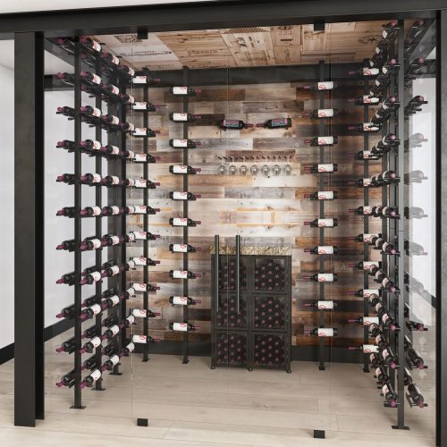 VintageView Case Crate Locker 3 Kit freestanding wine bottle storage with secure backs Example 3