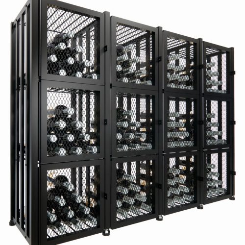 VintageView Case Crate Locker Doors freestanding metal wine rack accessory Example 2