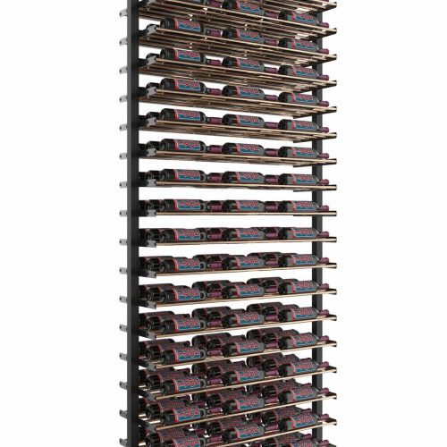 VintageView Evolution Low Profile Post Kit 10 3C ultra slim floor to ceiling wine rack system Triple Matte Black Golden Bronze