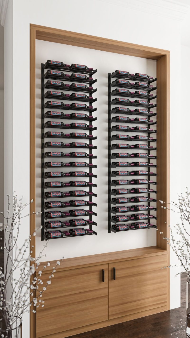 VintageView Evolution Wine Wall 15 2C Wall Mounted Wine Rack System Example 1