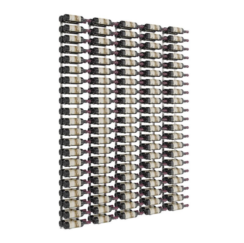 VintageView Feature Wall 7 Wine Rack Kit Double Brushed Nickel