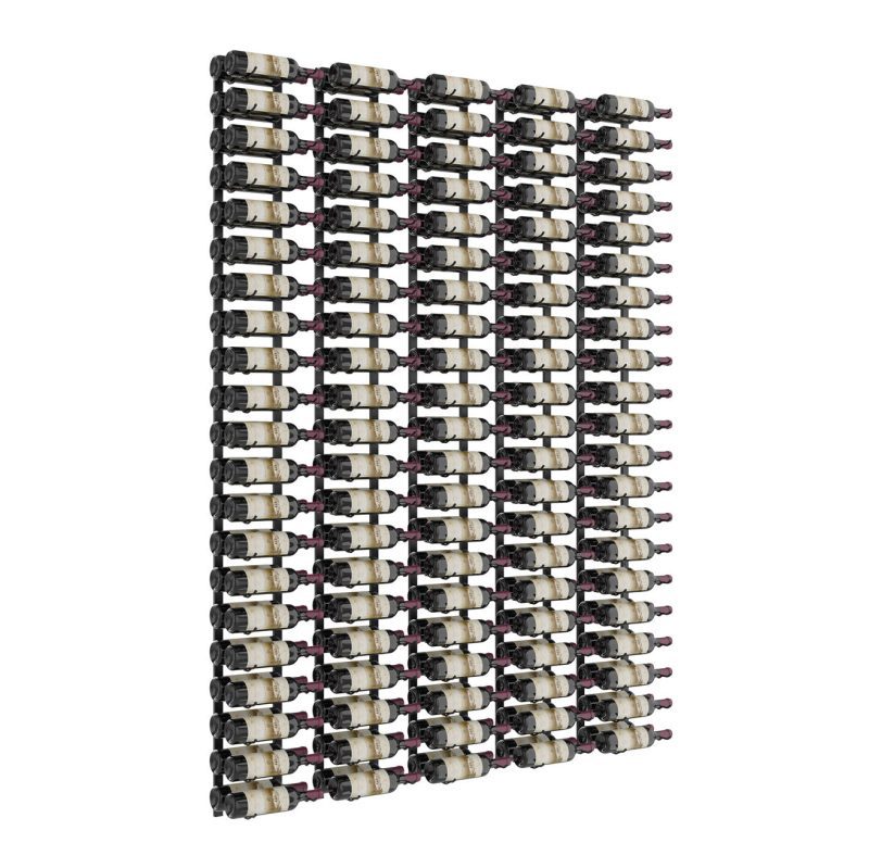 VintageView Feature Wall 7 Wine Rack Kit Double Matte Black