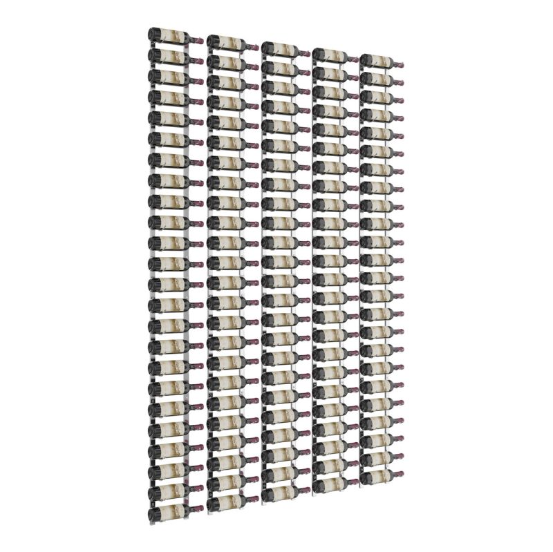 VintageView Feature Wall 8 Wine Rack Kit Single Chrome