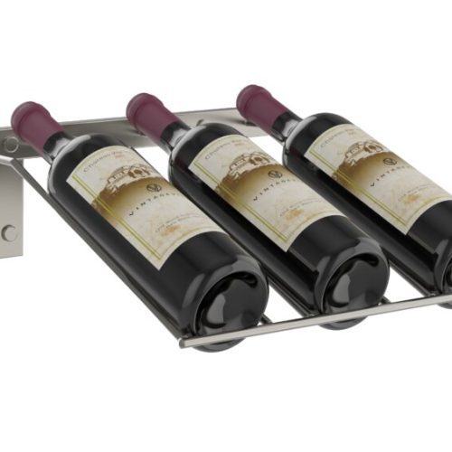 VintageView Presentation Row Wine Rack 3 Bottles Gunmetal Luxe