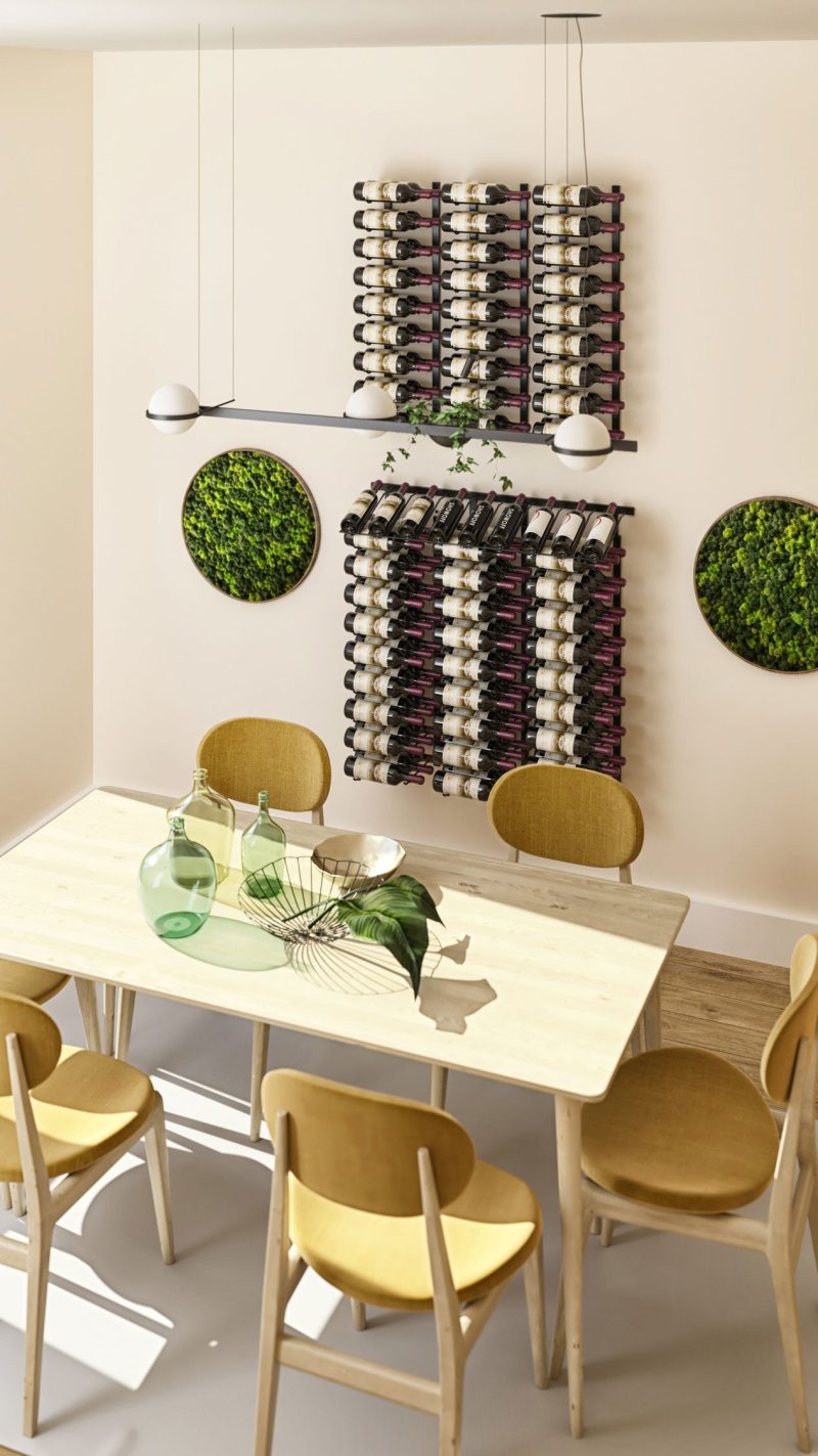 VintageView Presentation Row Wine Rack Example 7