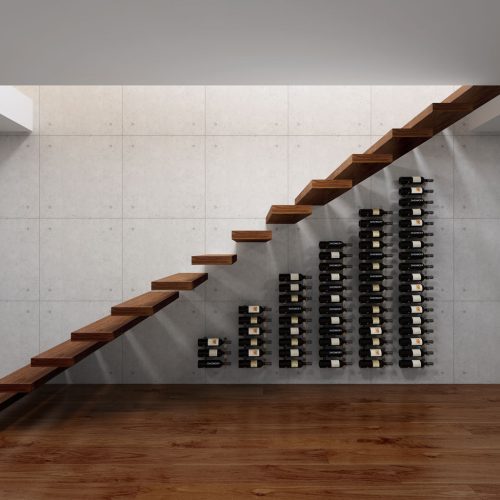 VintageView Under the Stairs Wine Rack Kit Lifestyle