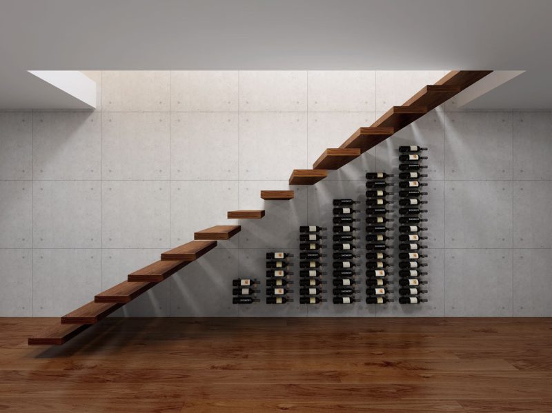 VintageView Under the Stairs Wine Rack Kit Lifestyle