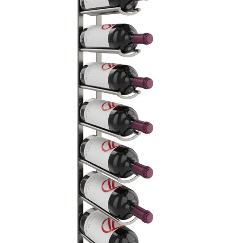 VintageView Vino Rails Flex Magnum Wine Rack 9 Bottles Gunmetal