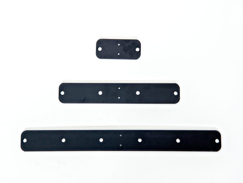 VintageView Vino Rails Mounting Plates Gloss Black