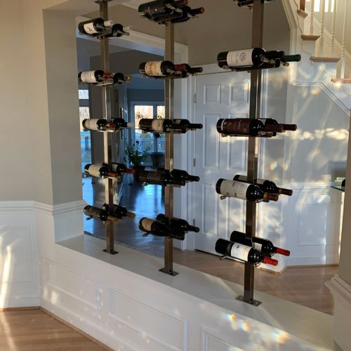 VintageView Vino Series Post Floating Wine Rack System Component Example 3