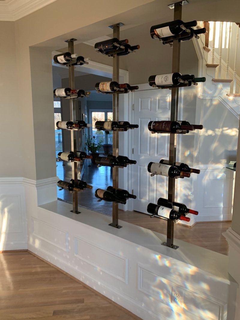 VintageView Vino Series Post Floating Wine Rack System Component Example 3