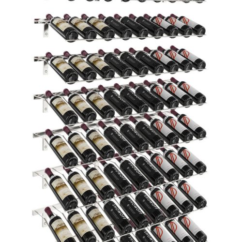 VintageView Waterfall Wine Rack Kit Chrome Luxe